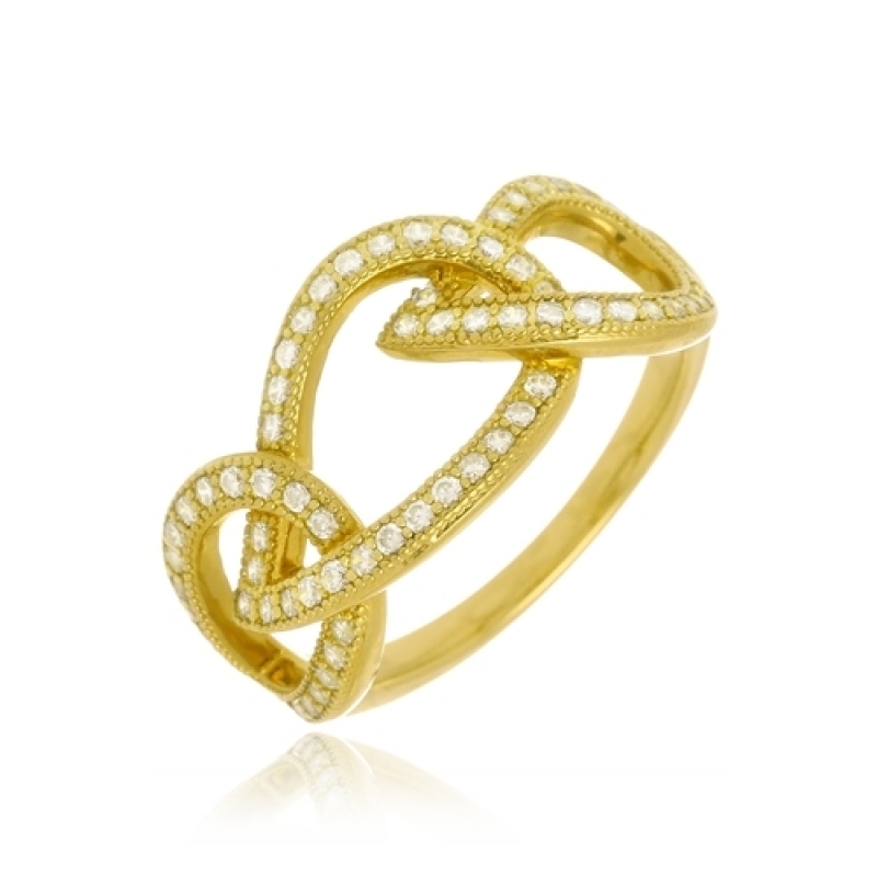 Anéis Femininos Ouro Engenheiro Goulart - Anel Dourado Feminino