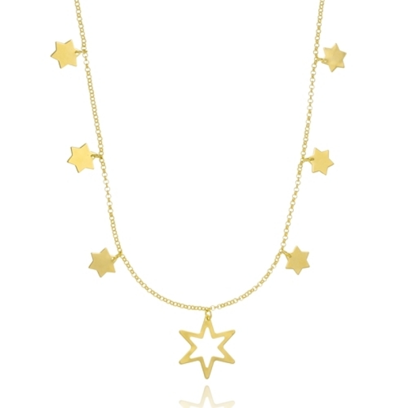 Colar em Ouro Feminino Juquiratiba - Colar em Ouro Feminino