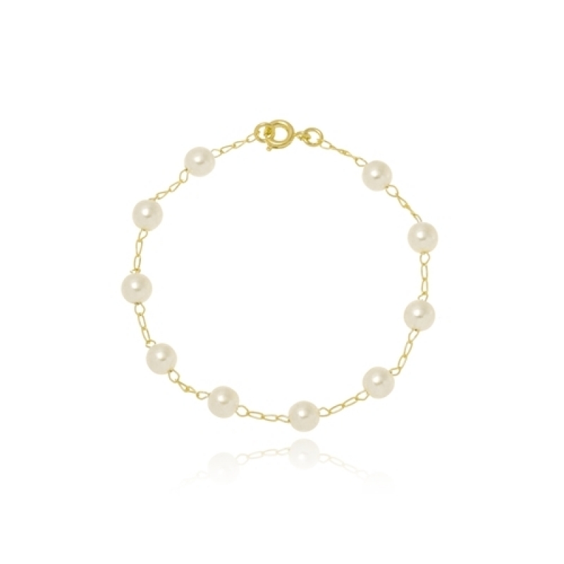 Pulseira de Ouro Feminina Delicada para Comprar Parque São Lucas - Pulseira de Ouro Feminina com Pingente