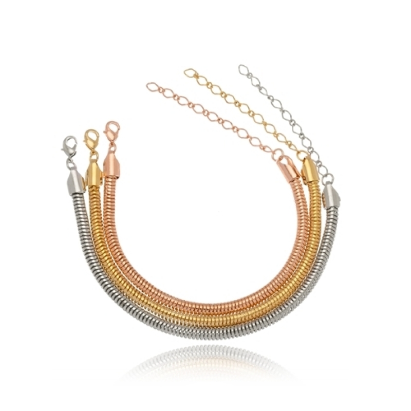 Pulseira de Ouro Feminina Grossa para Comprar Jardim Paulistano - Pulseira Banhada a Ouro Feminina