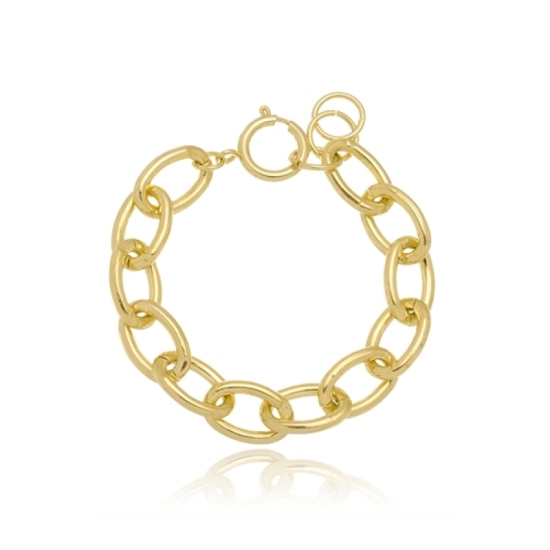 Pulseira Folheada a Ouro Feminina para Comprar Marília - Pulseira de Ouro Feminina com Pingente