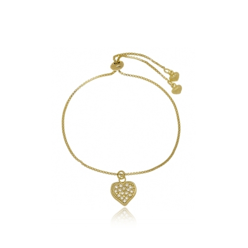 Pulseira Infantil de Ouro com Plaquinha Vila Tramontano - Pulseira Infantil Banhada a Ouro