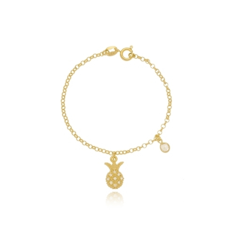 Pulseira Ouro Feminina Infantil Perdizes - Pulseira Ouro Infantil