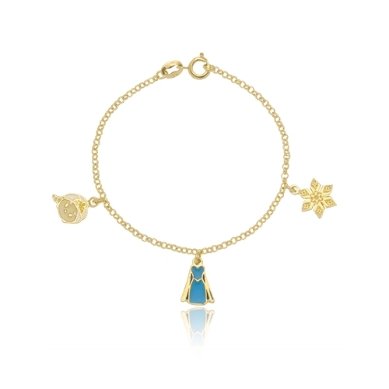 Pulseiras de Ouro Femininas Infantis Santo Amaro - Pulseira Infantil em Ouro