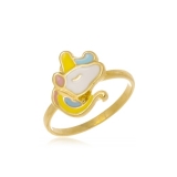 anel folheado a ouro infantil Jardim Bonfiglioli