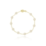 pulseira feminina banhada a ouro Cardeal