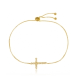 Pulseira de Ouro Feminina com Pingente