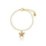 Pulseira de Ouro Feminina Infantil